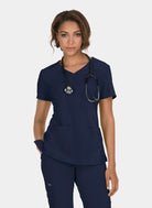 Blouse médicale femme Koi Basics Katie -  Bleu marine