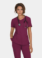 Blouse médicale femme Koi Basics Katie -  Bordeaux