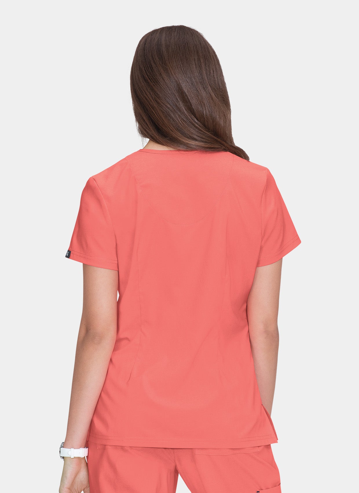 Blouse médicale femme Koi Basics Katie Dos -  Corail