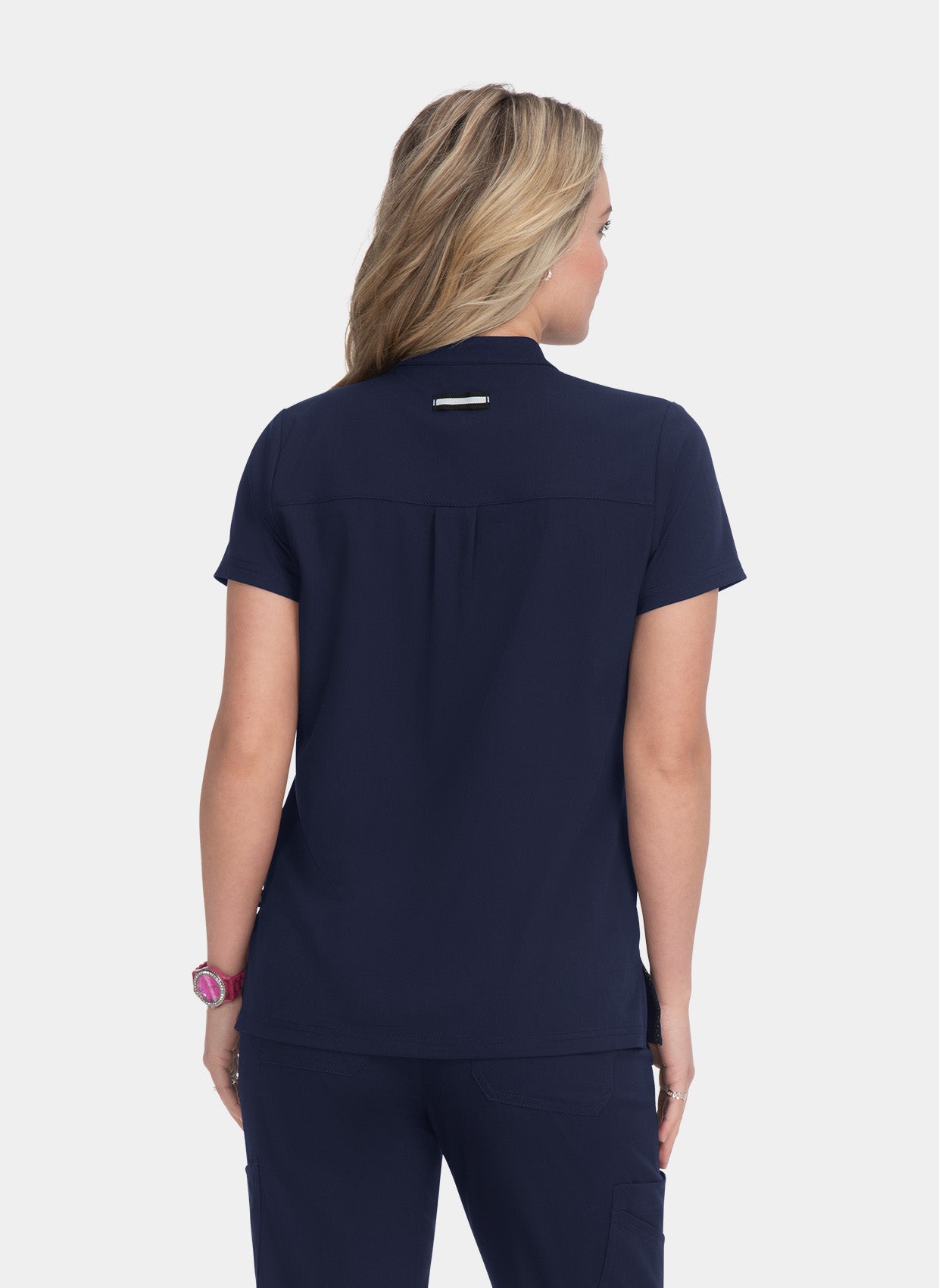 Blouse médicale femme Koi Next Gen Motivation Dos - Bleu marine