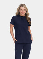 Blouse médicale femme Koi Next Gen Motivation - Bleu marine