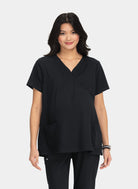 Blouse médicale femme maternité Koi Next Gen À bord - Noir