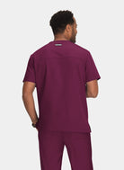 Blouse médicale homme Koi Next Gen Liberté Dos - Bordeaux