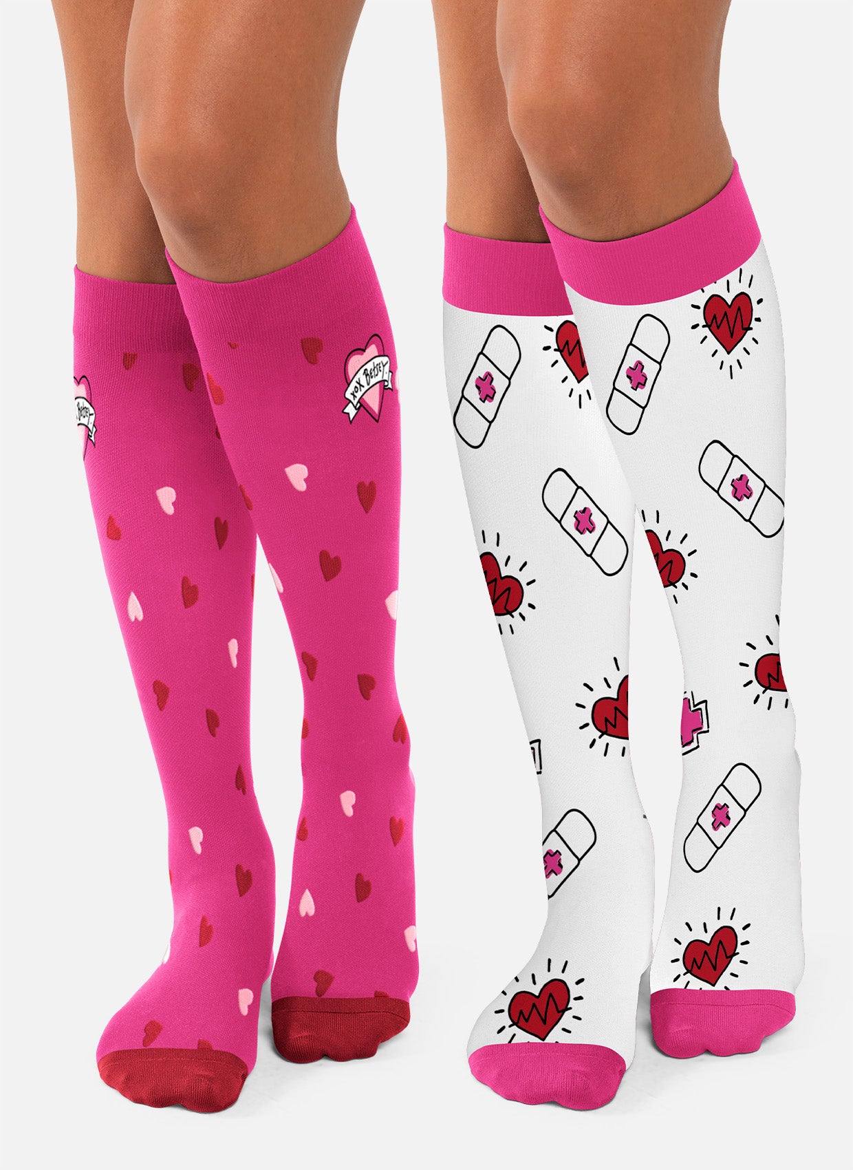 chaussettes de compression Betsey Johnson Amour