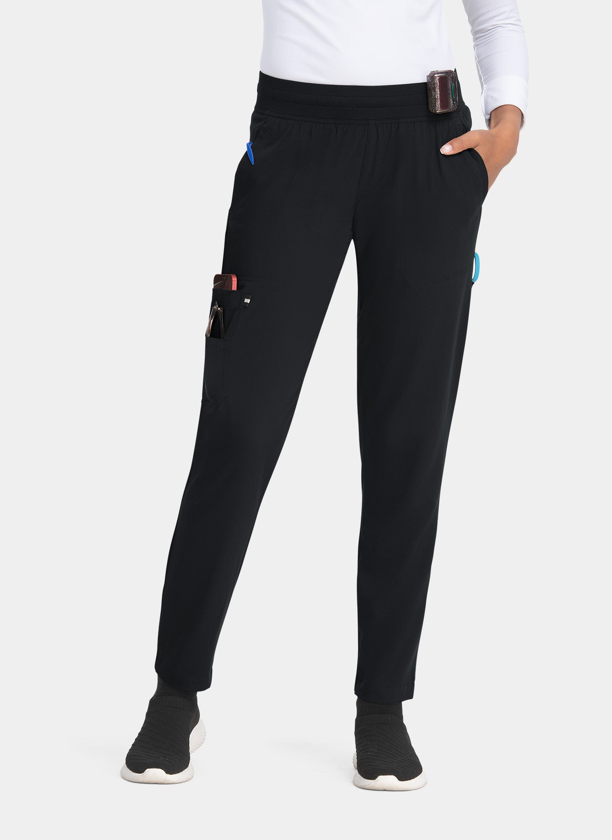 Pantalon médical femme Koi Next Gen Elégante au quotidien - Noir