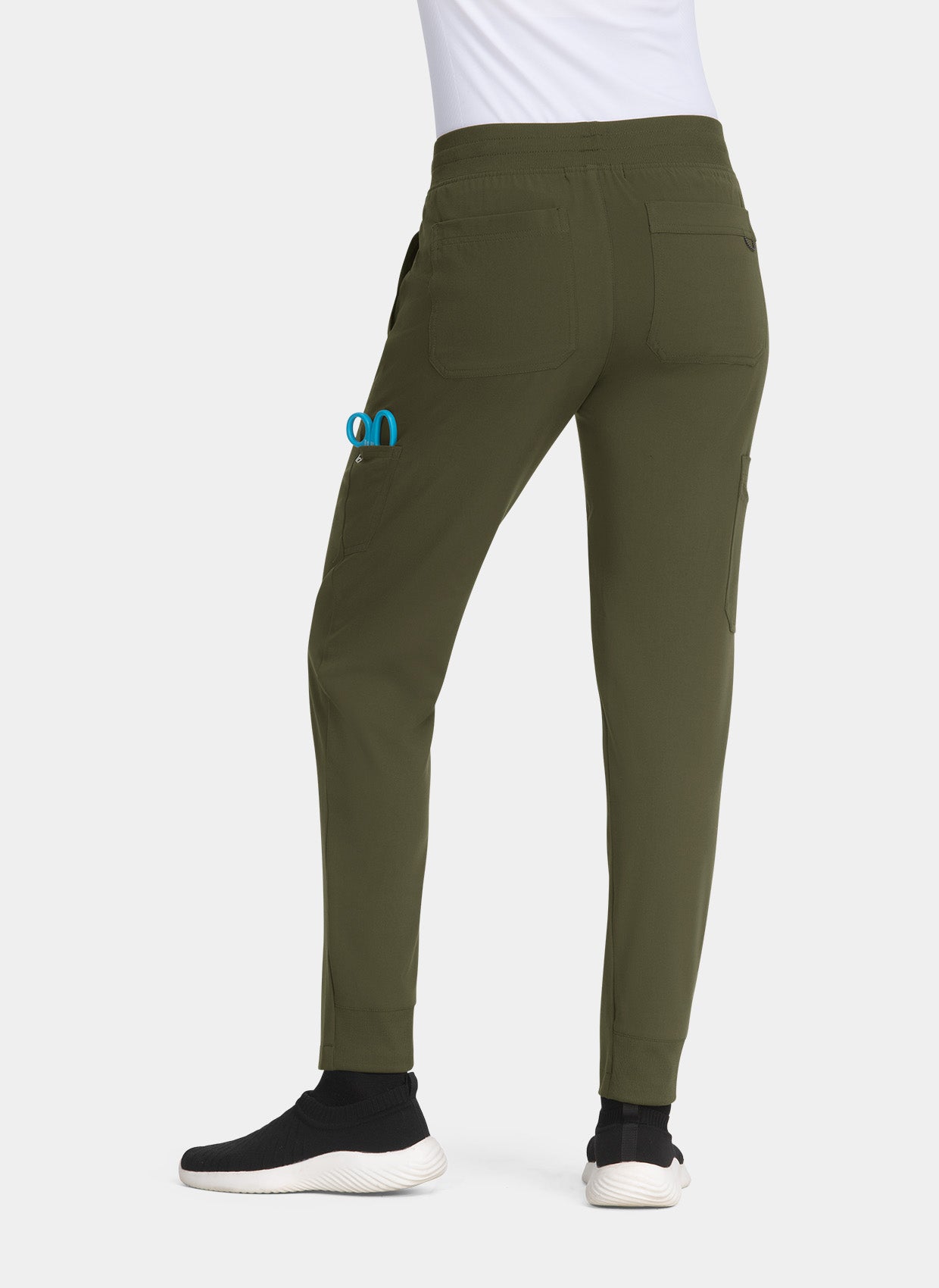 Pantalon médical femme Koi Next Gen Elégante au quotidien Dos - Olive