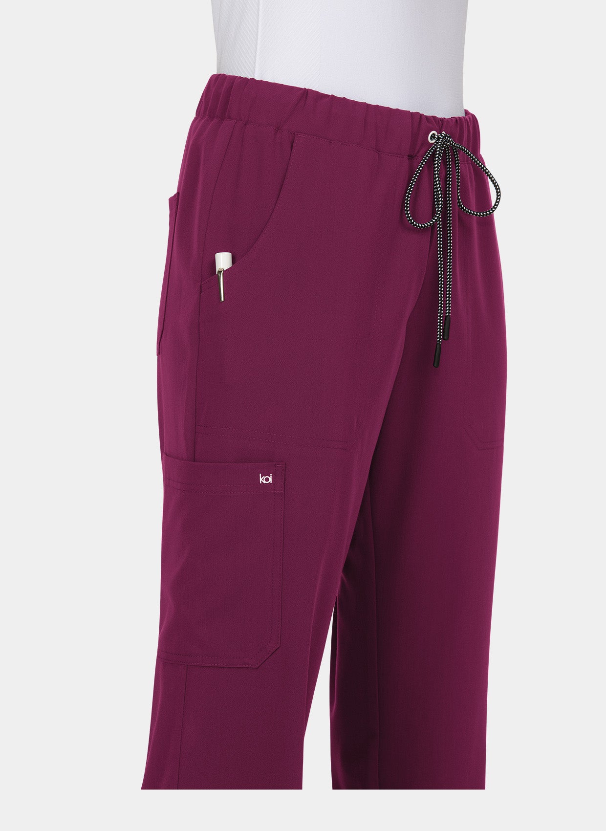 Pantalon médical femme Koi Next Gen Héros du quotidien Zoom - Bordeaux