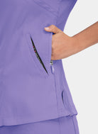 Koi Lite Philosophy Scrub Top - French Lavender - Side